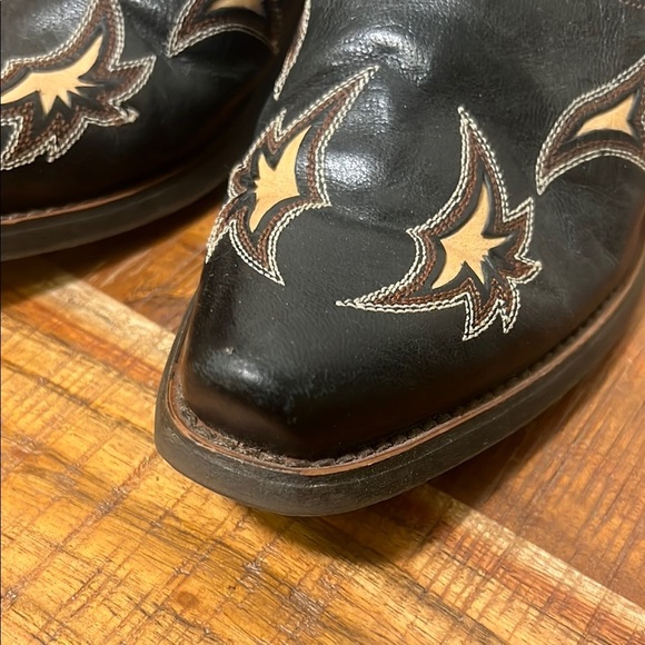 Ariat Black and Tan Mules Slip On with Heel, Retro Women’s 6.5 - Picture 3 of 10